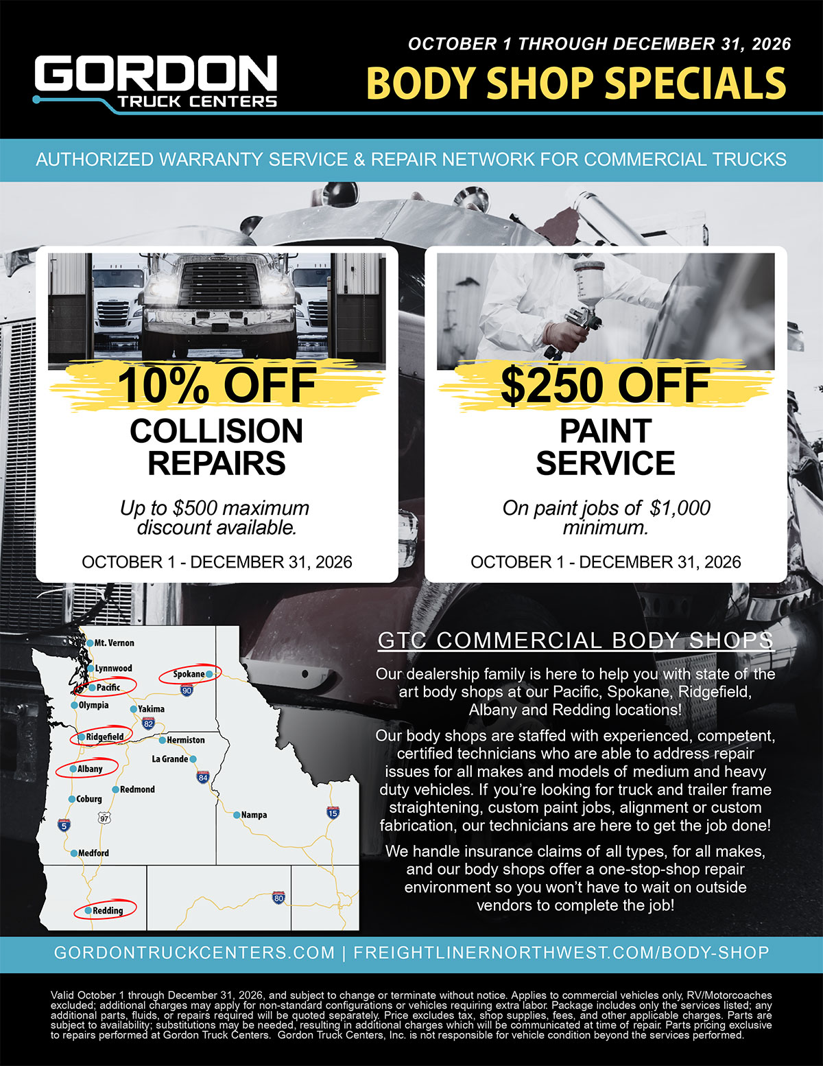 Western Star Body Shop Specials page 1