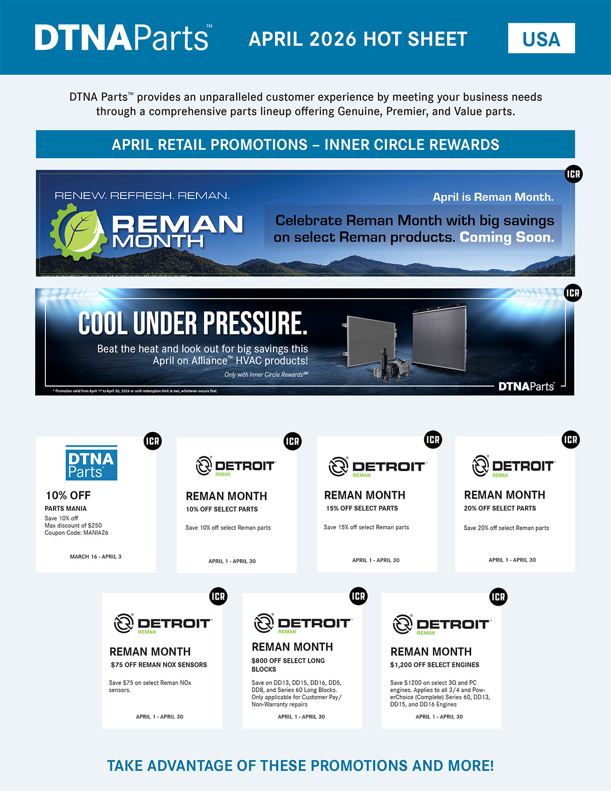 Western Star Parts Specials page 1