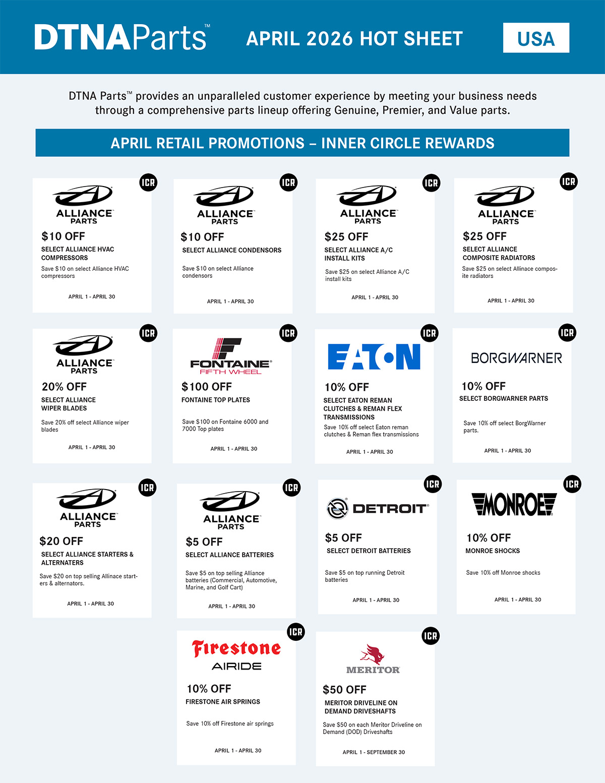 Western Star Parts Specials page 2