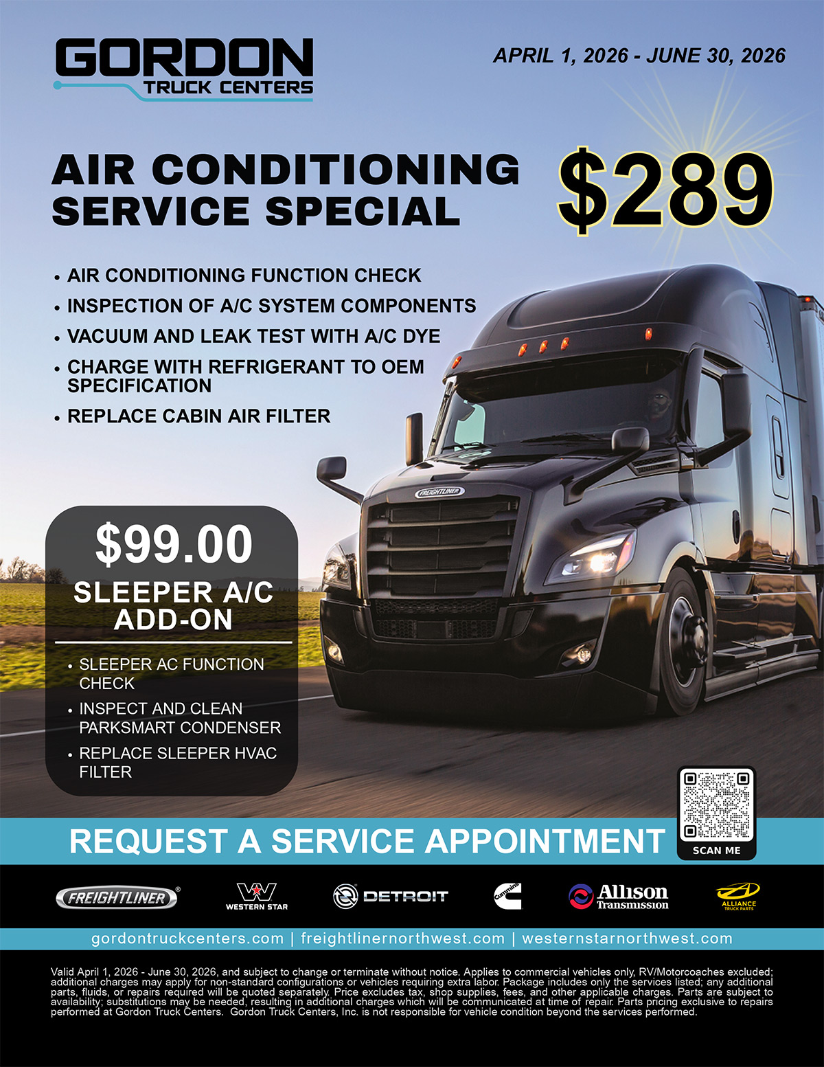 Western Star Service Specials page 1